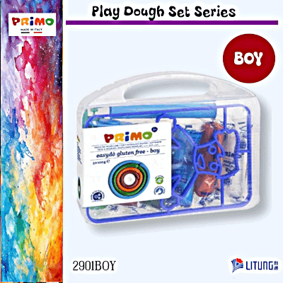 Primo 軟造型麵團(男孩)套裝 5 x 100g  (Primo Play Dough Set, BOY - 5 x 100g )