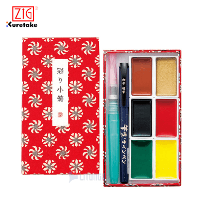 ZIG Kuretake 顏彩小箱 (紅色錦盒)
