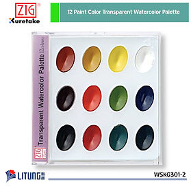 ZIG 12 色透明水彩盒