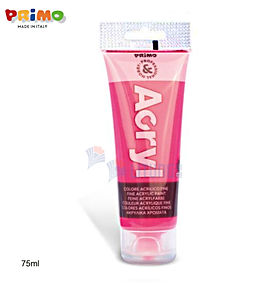 Primo Acrylic 螢光粉紅色塑膠彩 75ml