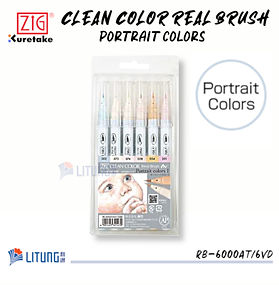 ZIG 透明水彩毛筆 - 肖像顏色