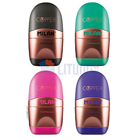 鍍銅 2合1鉛筆刨+擦膠(12個陳列套裝)