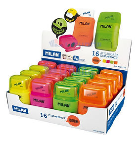 Milan Capsule鉛筆刨+擦膠(16個陳列套裝)