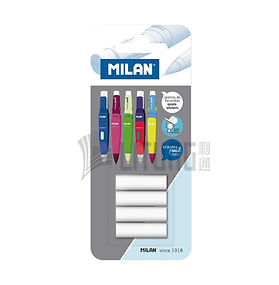Milan 4枝裝幼擦膠替芯 (Capsule 2B鉛芯筆)