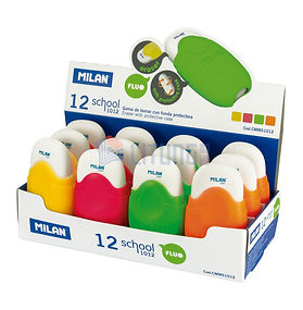 Milan School擦膠連保護套(12塊裝)