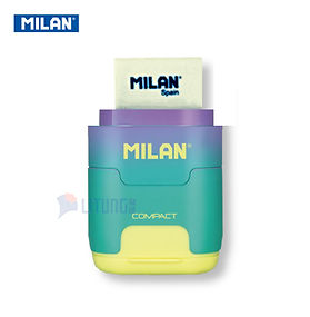 Milan 幻彩系列 鉛筆刨+擦膠(綠松石-黃色)