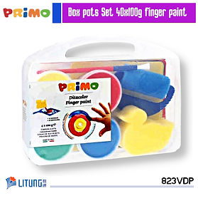 Primo 膠盒裝4色手指畫 100g x 4
