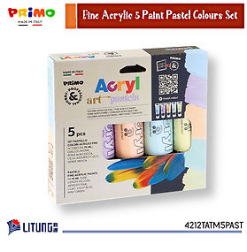 Primo 精細塑膠彩 75 ml 5 管繪畫盒套裝