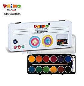 Primo 水彩筆套裝12片(1毛筆+ 1白顏色管)Primo Watercolour Set 12 Tablets(1 Brush + 1 White Tube)