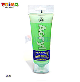 Primo Acrylic 螢光綠色塑膠彩 75ml