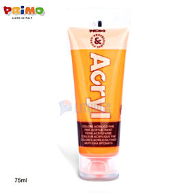 Primo Acrylic 螢光橙色塑膠彩 75ml
