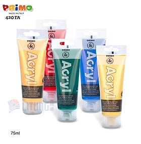 Primo 20色 Acrylic 塑膠彩 75ml 系列 420TA75.