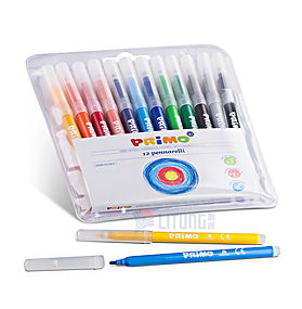 Primo 優質纖維細尖筆 12色 2.5mm