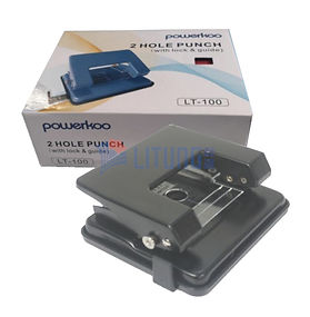 powerkoo雙孔打孔機 - 黑 色