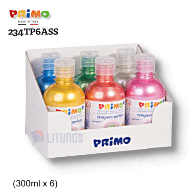 Primo 234TP6ASS 6 pearl poster paint wS LTLogo 400x400