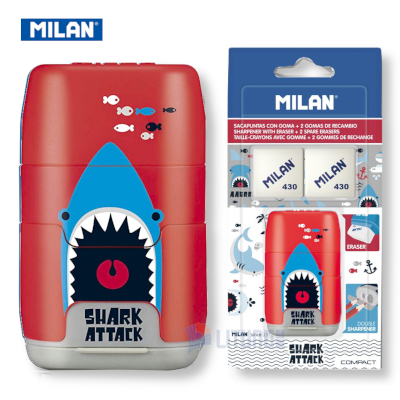 Milian BYM10435 web D Red w Packing 鯊魚系列 - 鉛筆刨擦膠 LTLogo 400x400