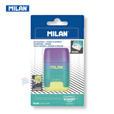 Milan BYM10424 web A 幻彩系列 鉛筆刨+擦膠 yellow w packing LTLogo 400x400
