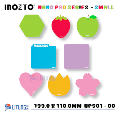 iinozto NPS01 - 08 Nano 納米記事貼 (細)系列 8 pcs Litung 400x400
