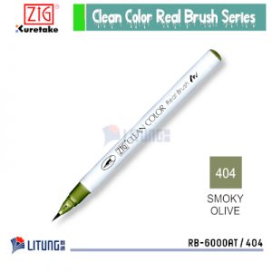 ZIG RB6000AT404 web A Real Color Brush Smoky Olive w color no Litung 400x400
