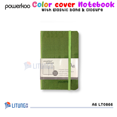 powerkoo LT08066 web E A6 Green Color Cover Notebook RB Litunvg 400x400