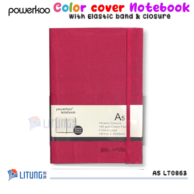 powerkoo LT0865 web C A5 Red Cover Notebook Litung 400x400