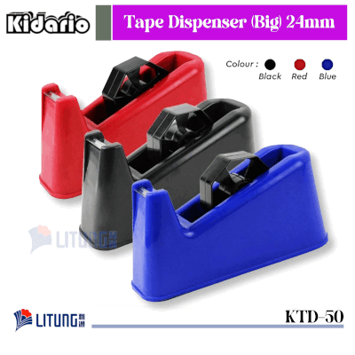 Kisario KTD-50 Tape Dispenser Big 24mm 3 colors Litung 400x400