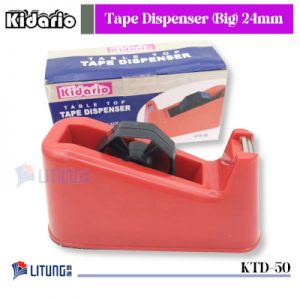 Kisario KTD-50 web B Tape Dispenser Big 24mm Red w Box Litung 400x400