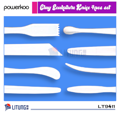 powerkoo LT9411 web B Clay Knife Set Plastic - 4pc CU Litung 400x400