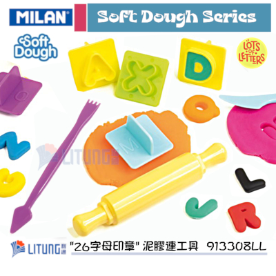 Milan 913308LL web D Case Soft Dough, Lots of Letters Toold & ABC Models & Demo Litung 400x400